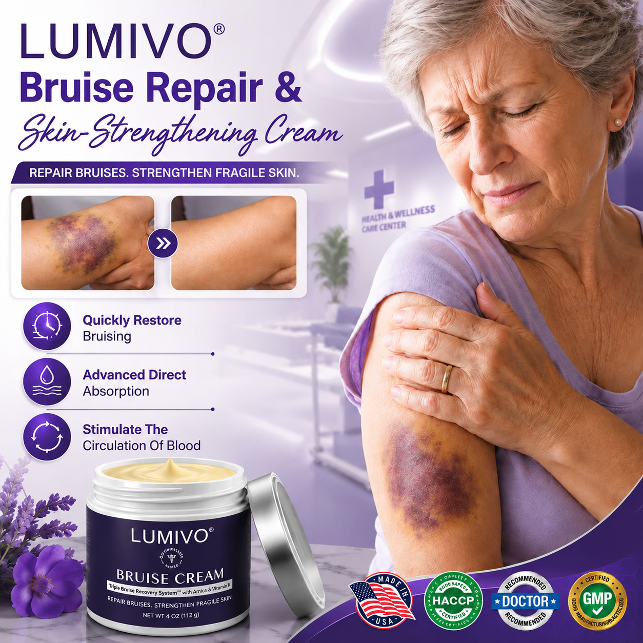 💥100K+ SOLD💕- LUMIVO® Bruise Repair & Skin-Strengthening Cream