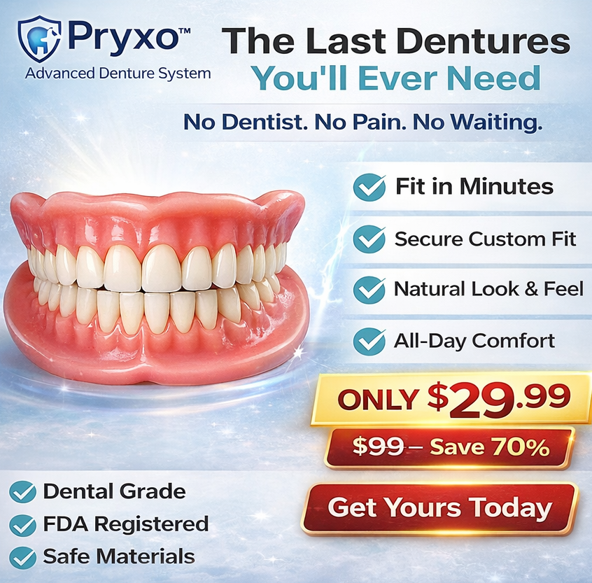 70% off! ⏰Pryxo™ Complete DenturesT-Free shipping