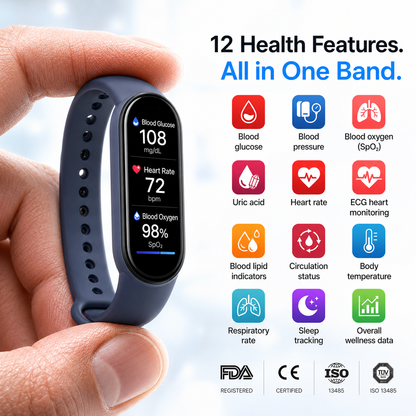 🎉75% OFF Launch Offer🔥Pryxo™ M9 Non-Invasive Smart Band