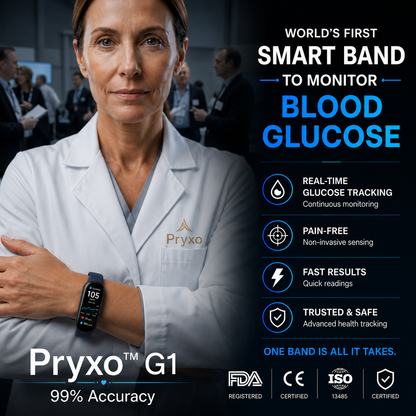 🎉75% OFF Launch Offer🔥Pryxo™ M9 Non-Invasive Smart Band