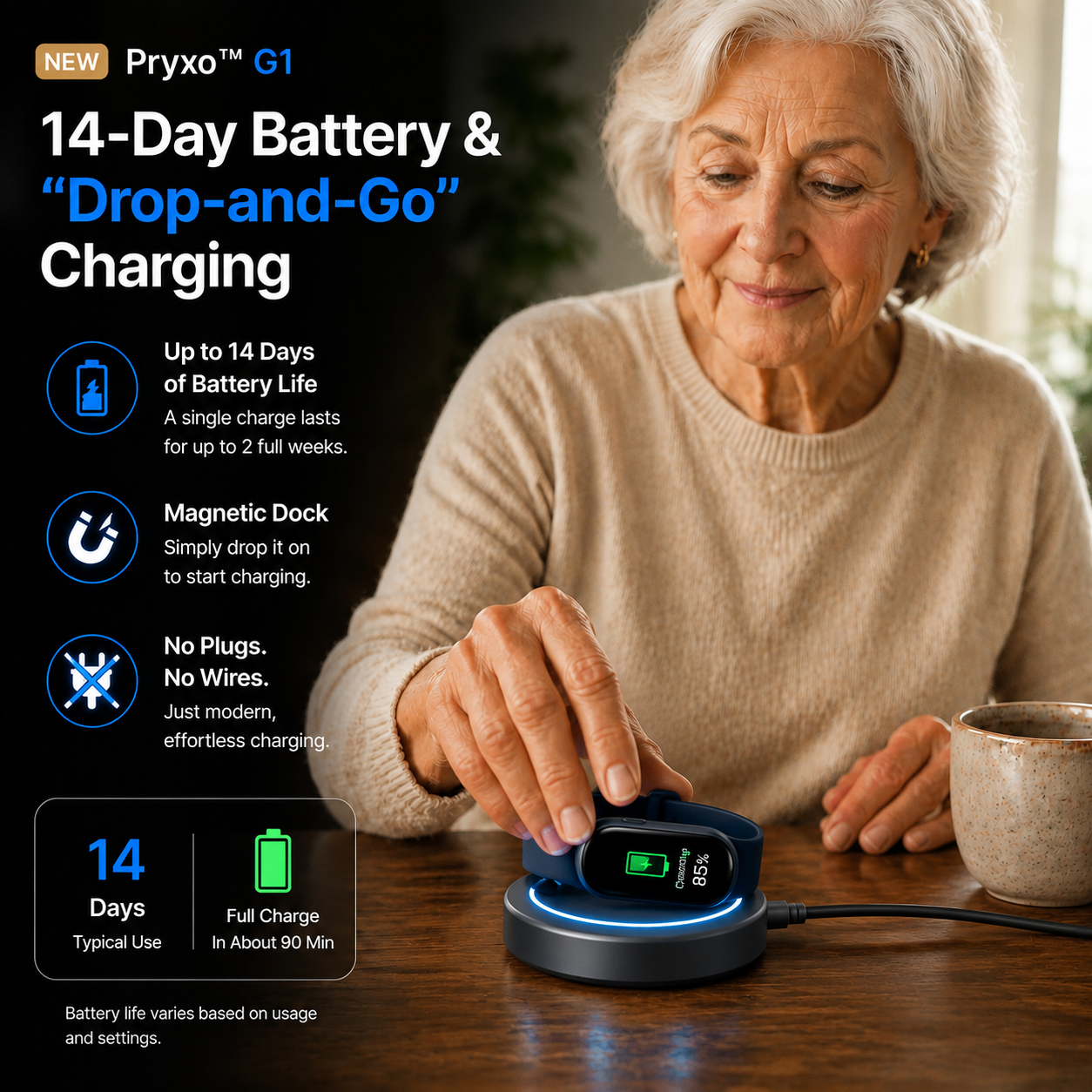 🎉75% OFF Launch Offer🔥Pryxo™ M9 Non-Invasive Smart Band