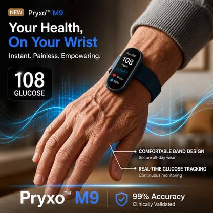 🎉75% OFF Launch Offer🔥Pryxo™ M9 Non-Invasive Smart Band